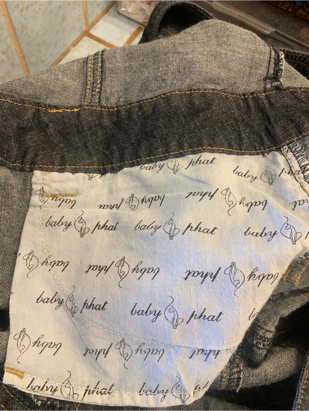 Y2K baby phat black denim jumpsuit - Picture 5 of 10